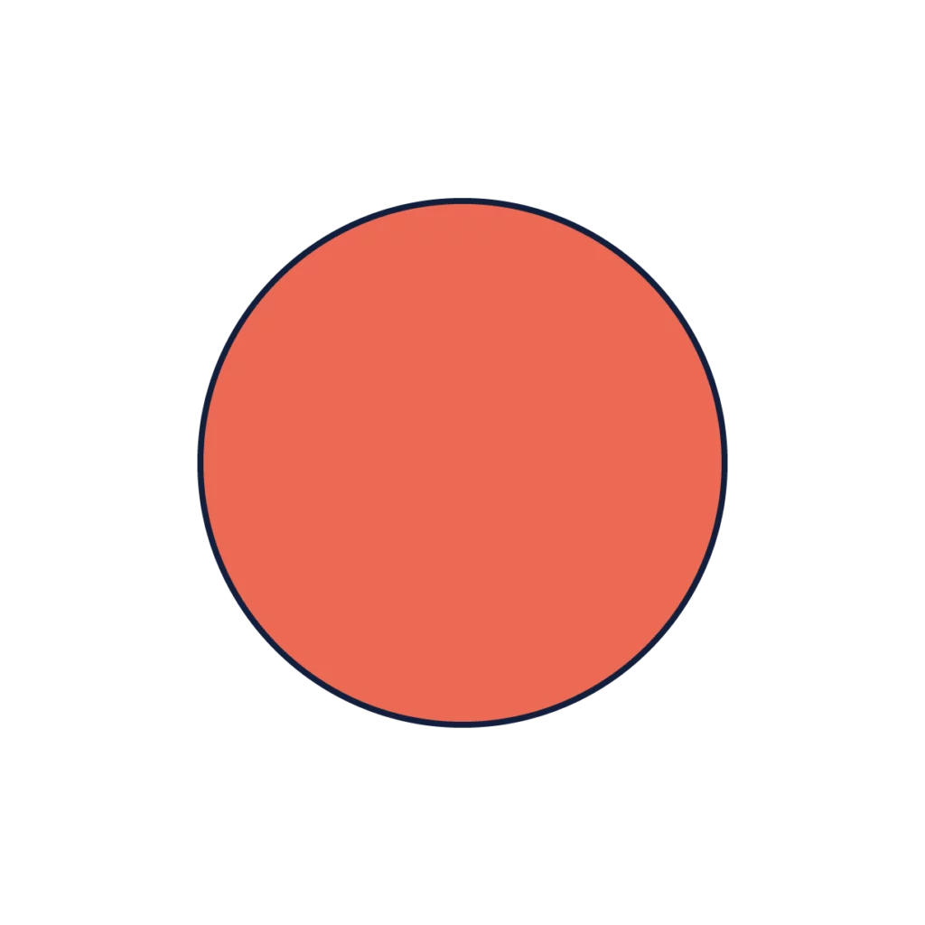 Rond orange en motif vectoriel.